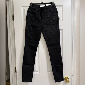 KanCan Black Patterned Skinny Jeans